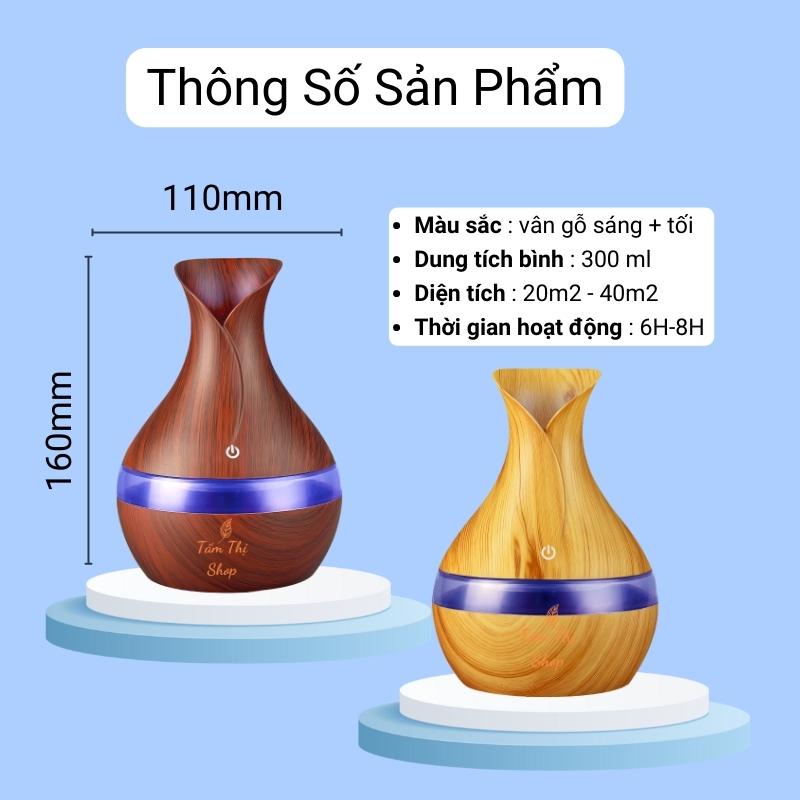 Máy Xông Tinh Dầu Aroma Máy Khuếch Tán Tinh Dầu Phun Sương 300ml Tỏa Hương Vĩnh Biệt Vi Khuẩn Mùi Hôi Ẩm Mốc & Đuổi Muỗi