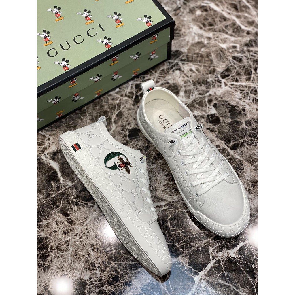 Giày sneakers nam da thật GUCCI GG GC thiết kế thanh lịch và nhẹ nhàngmang đến cảm giác thoải mái