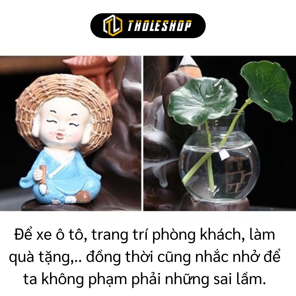 Bộ Tượng Chú Tiểu GIGAHOME Combo 4 Tượng Chú Tiểu Đội Nón Trang Trí Xe Hơi, Bàn Làm Việc 9657