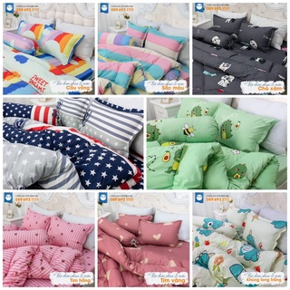 Bộ Ga Gối Chăn Phao Cottonpolly 5 Món Siêu Phẩm Mùa Đông - Chăn Phao Siêu Nhẹ Của HT CHĂN GA GỐI