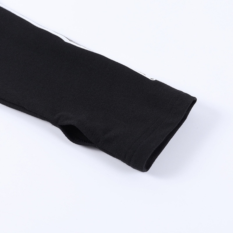 Áo Thun Croptop Tay Dài Cổ Lọ In Hình Bộ Xương Phong Cách Halloween Cho Nữ