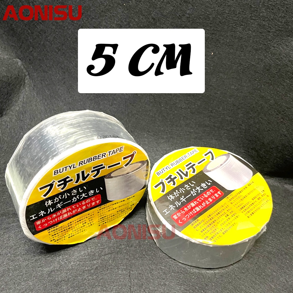 Băng Keo Chống Thấm Nhật Bản BUTLY RUBBER TAPE 20cm/10cm/5cm - Băng Dính Chống Thấm Nước Chống Dột Chống Nước - AONISU