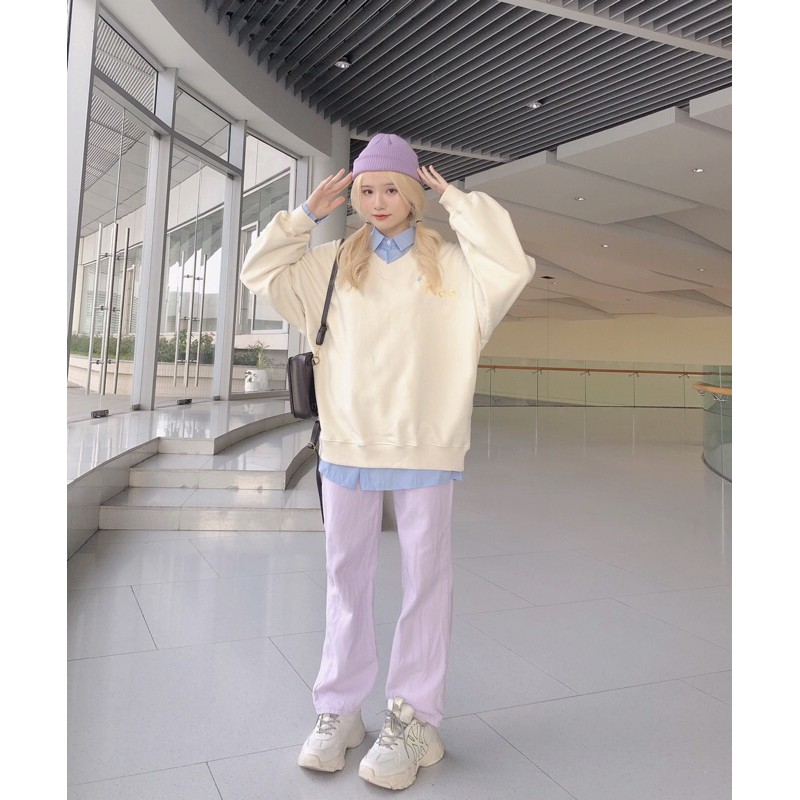 ÁO SWEATER CỔ TRÁI TIM BY REE