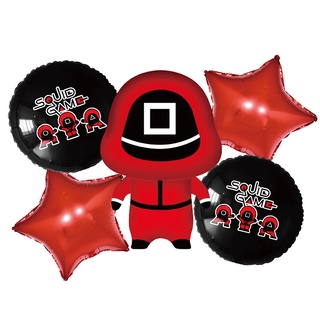 Bộ bong bóng hình mực trong game Squid trang trí tiệc