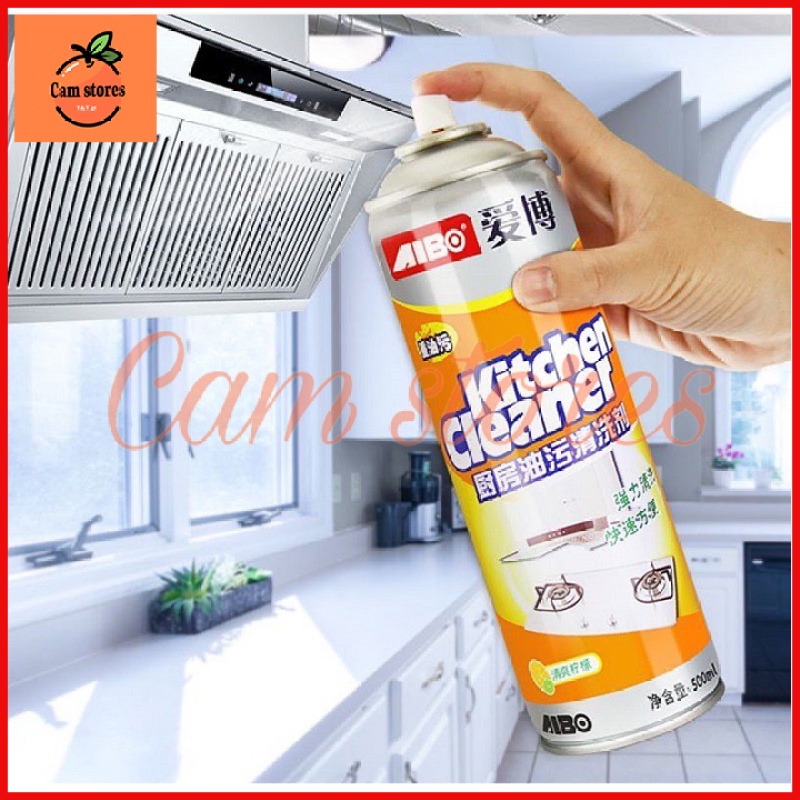 BÌNH XỊT TẨY RỬA NHÀ BẾP MÀU CAM KITCHEN CLEANER 500ML MÀU CAM SIÊU SẠCH (KHOGIASI)