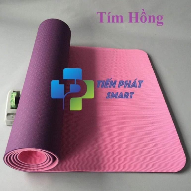 [Siêu Sale]- Combo Thảm yoga 6mm TPE 2 lớp + chai xịt vệ sinh ( kèm túi lưới)