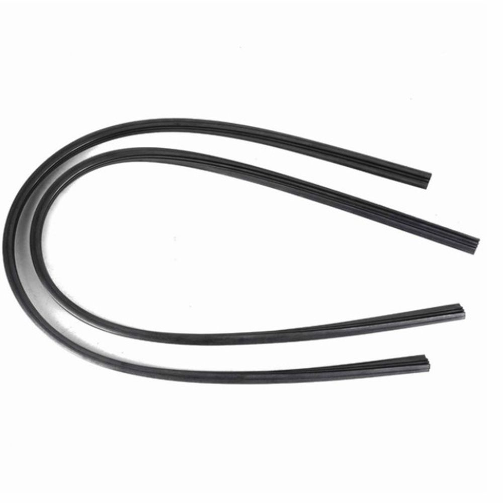 Set 2 lưỡi gạt nước 28'' 6mm bằng cao su màu đen thông dụng cho xe ô tô