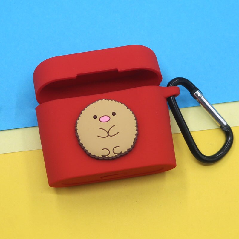 Vỏ bảo vệ hộp sạc tai nghe TWS bluetooth Xiaomi Air 2 Pro kèm móc gài