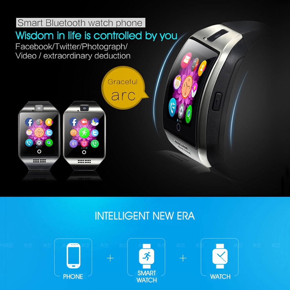 Đồng hồ thông minh có máy ảnh Bluetooth và theo dõi thể dục cho Android