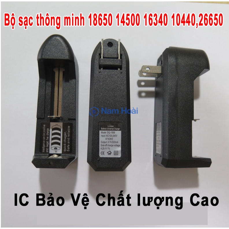 Bộ sạc pin lithium 18650 bộ sạc khe cắm kép Bộ sạc kép 18650 bộ sạc đa năng 3.7V 10440