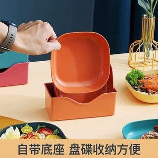 Set 5 Đĩa Lúa Mạch Kèm Khay