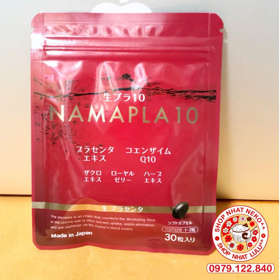 Viên nhau thai tươi Nama, sữa ong chúa, coenzym Q10 Nhật bản