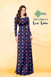 Vải áo dài lụa latin 250k/áo, 350k/bộ