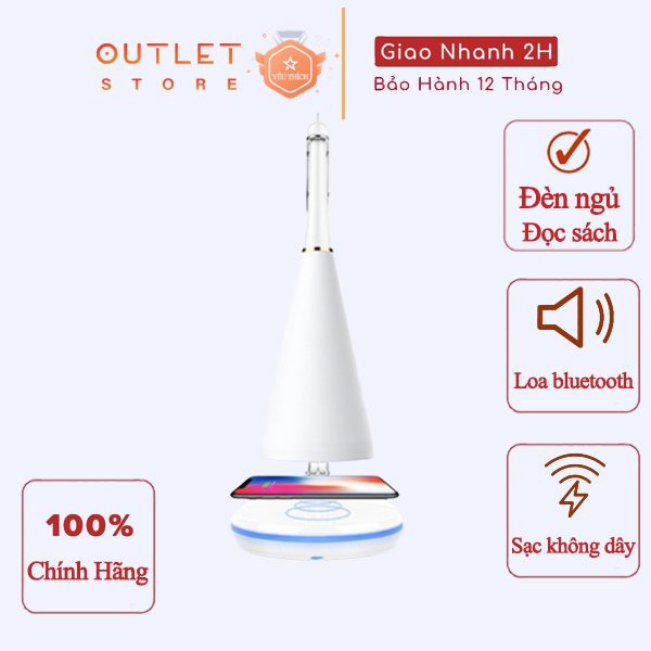 Đèn Cảm Ứng 3 in 1 Mocato Light M203, đọc sách, trang trí phòng khách phòng ngủ, tích hợp loa bluetooth, sạc không dây