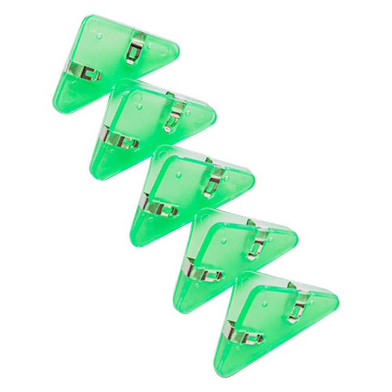 Set 5 Kẹp Giấy Đánh Dấu Trang Sách Hình Tam Giác Dễ Thương 50 Tờ