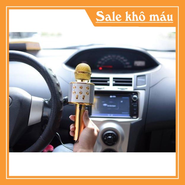 Micro Karaoke KIÊM Loa Bluetooth WS-858 giá rẻ |NgaAnh