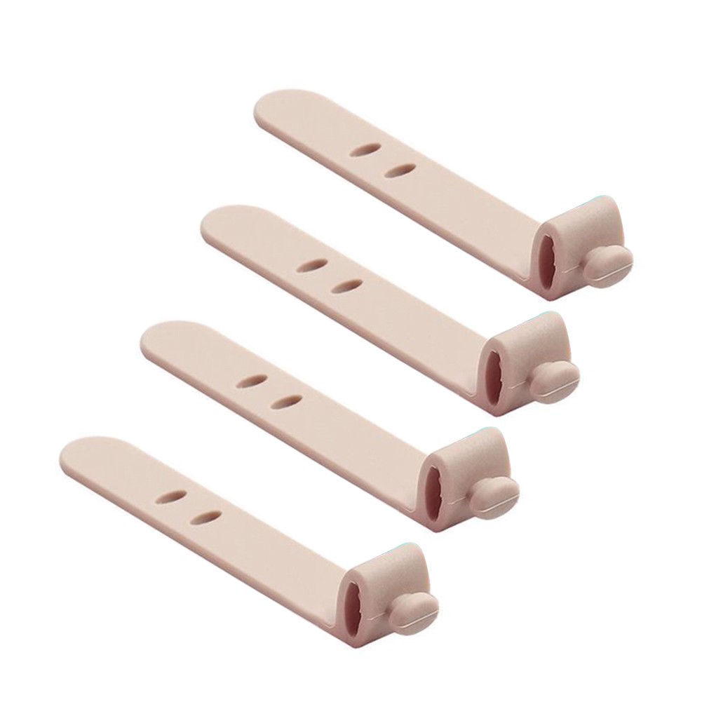 Set 4 Dây Quấn Cáp Gọn Gàng Làm Từ Silicon