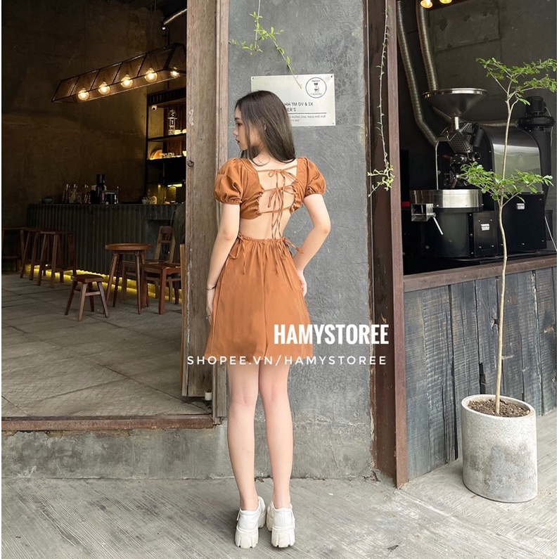 ALLY DRESS ĐẦM TAY BỒNG KHOÉT EO