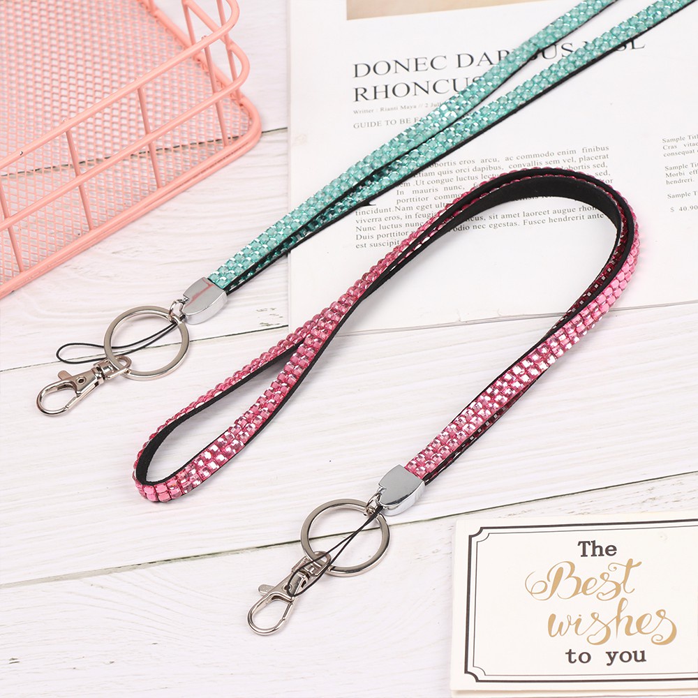 MAYSHOW 1pc Office Supplies Lanyard Lightweight Neck Strap Hanging Rope Retractable Badges|Card Holder|Necklace/Multicolor