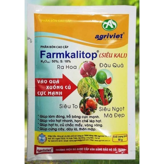 SIÊU KALI - Ra hoa, đậu quả, ngọt trái, mã đẹp (Gói 50g)