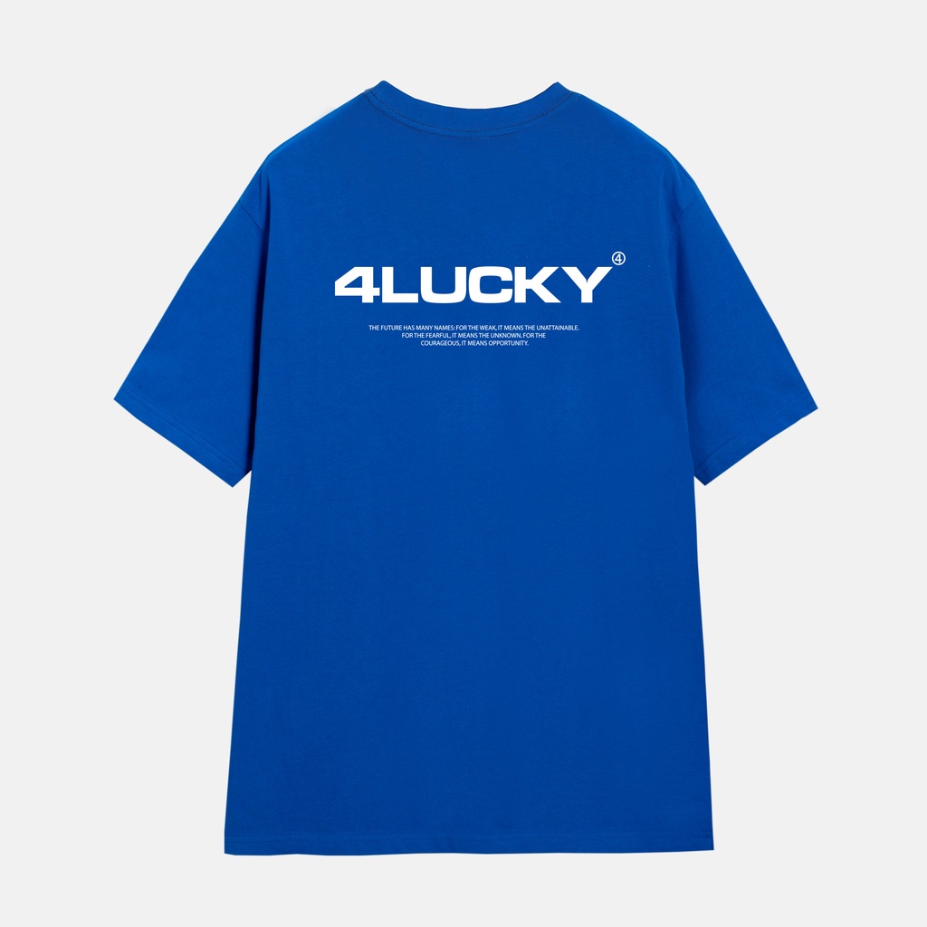 Áo thun trơn unisex 4lucky 6034 - tay lỡ form rộng oversize streetwear