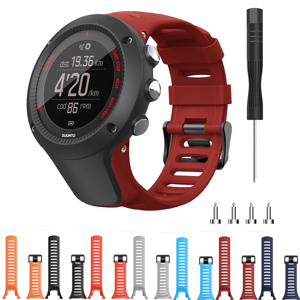 Dây Đeo Silicone Cho Đồng Hồ Thông Minh Suunto Ambit 3 / Ambit 2 / Ambit 1 24mm