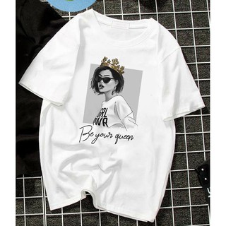 Áo thun thời trang nữ đẹp, form vừa, in hình cô gái - TNU025 - MONKEY