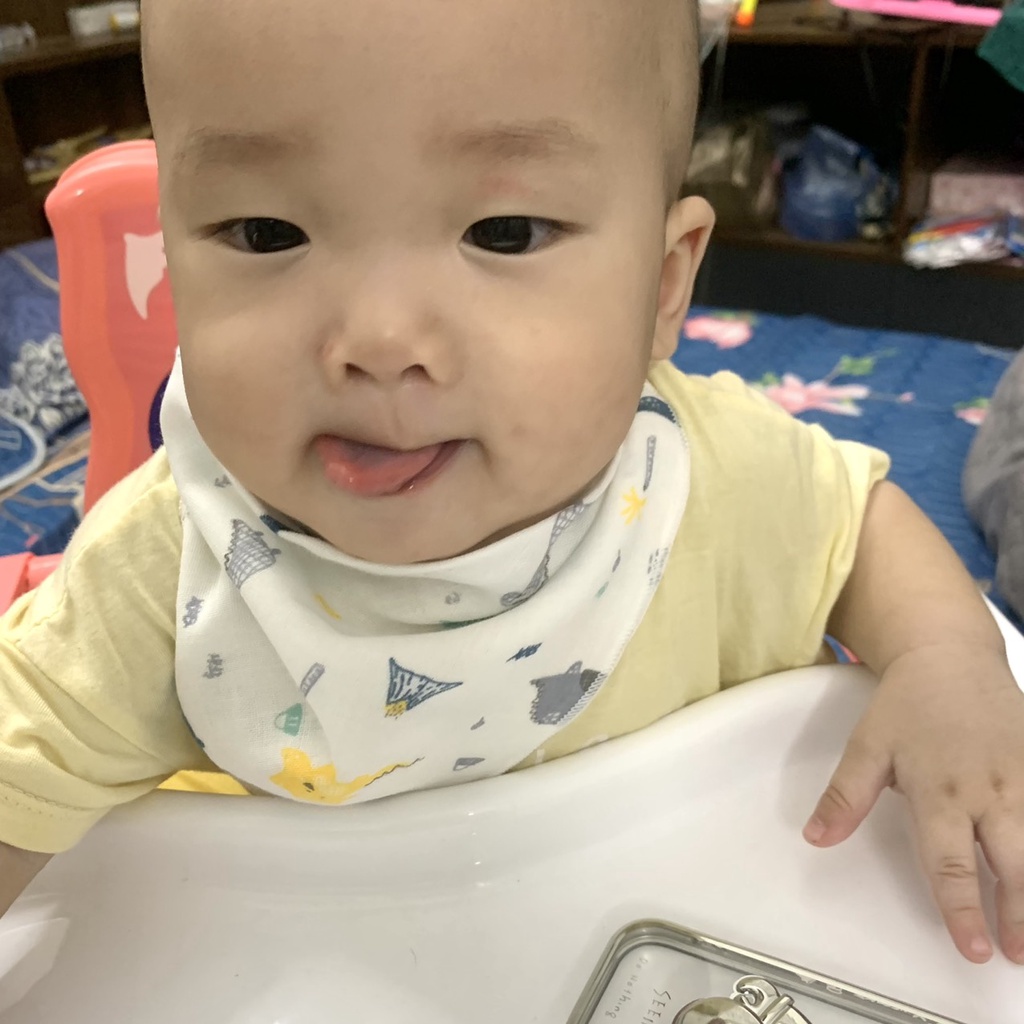 yếm ăn dặm cho bé, yếm tam giác cúc bấm in nhiều hình ngộ nghĩnh đang yêu - MAMI.ITIT