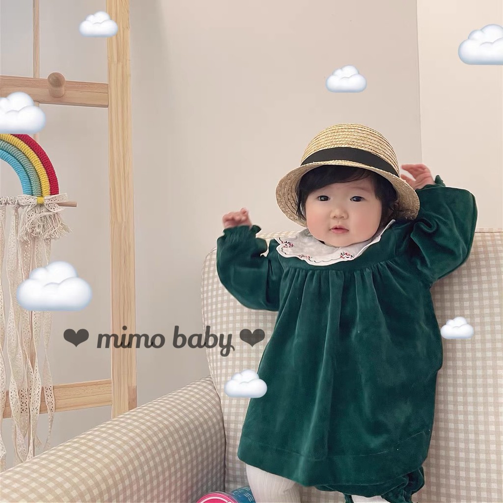 Mũ cói phong cách Nhật Bản cho bé MH03 Mimo Baby