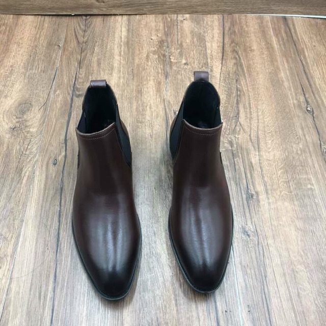 Giày Chelsea Bot - Màu Nâu Ám Patina-  Da Bò Nguyên Tấm  - Đế Cao Su - Bảo Hành 12 Tháng | BigBuy360 - bigbuy360.vn