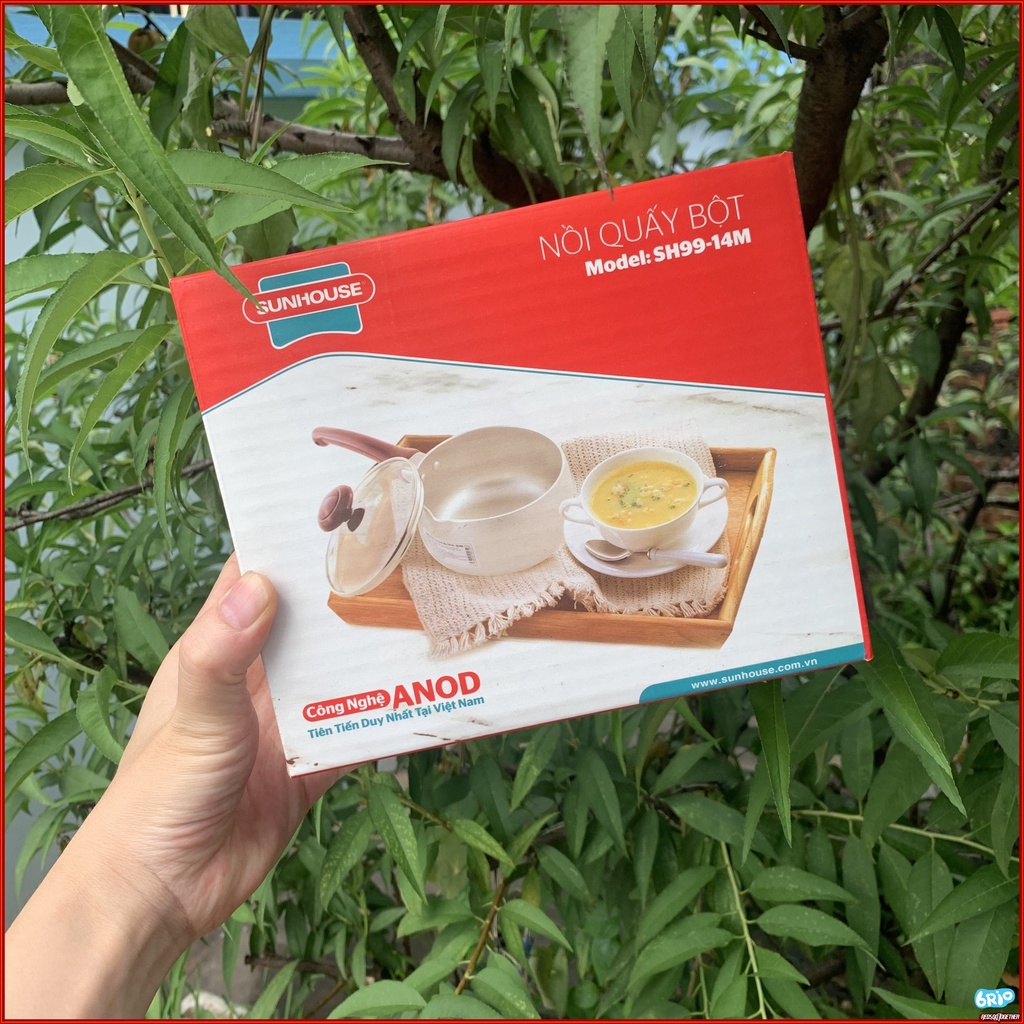 Nồi quấy bột cho bé chống dính Sunhouse SH99- 14M - [An toàn cho bé - Chính hãng Sunhouse - Bảo hành 12 tháng]