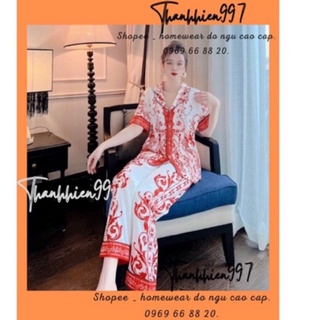 Pijama tay ngắn baboo f007 lụa xước ccqc.