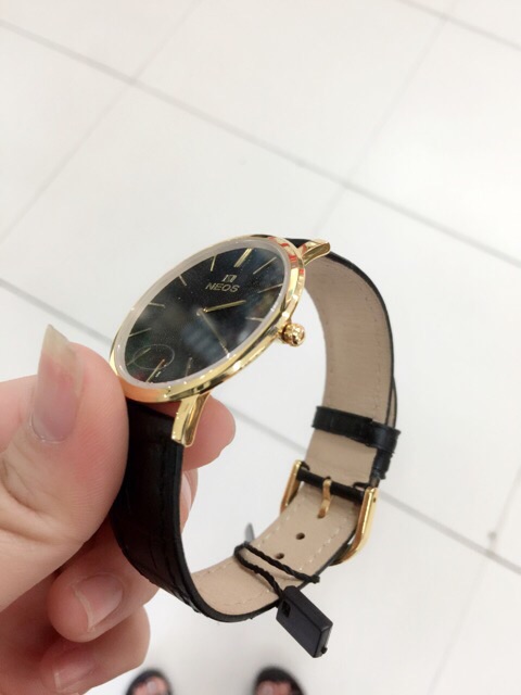 Đồng hồ nam NEOS máy mỏng dây da cao cấp