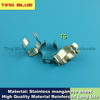 Set 200 kẹp t5 t8 bằng thép gắn tường cố định ống đèn led huỳnh quang hình chữ u