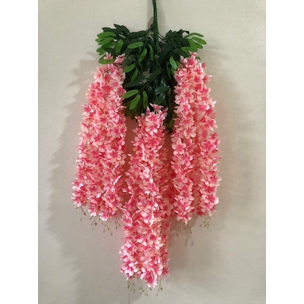 cành hoa đằng tử giả dài 110cm _ hoa giả bằng lụa trang trí lễ Tết decor nhà đẹp