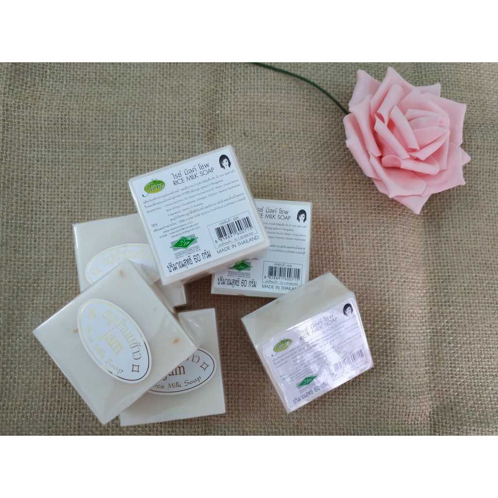 Xà phòng cám gạo Jam Rice Milk Soap Thái Lan