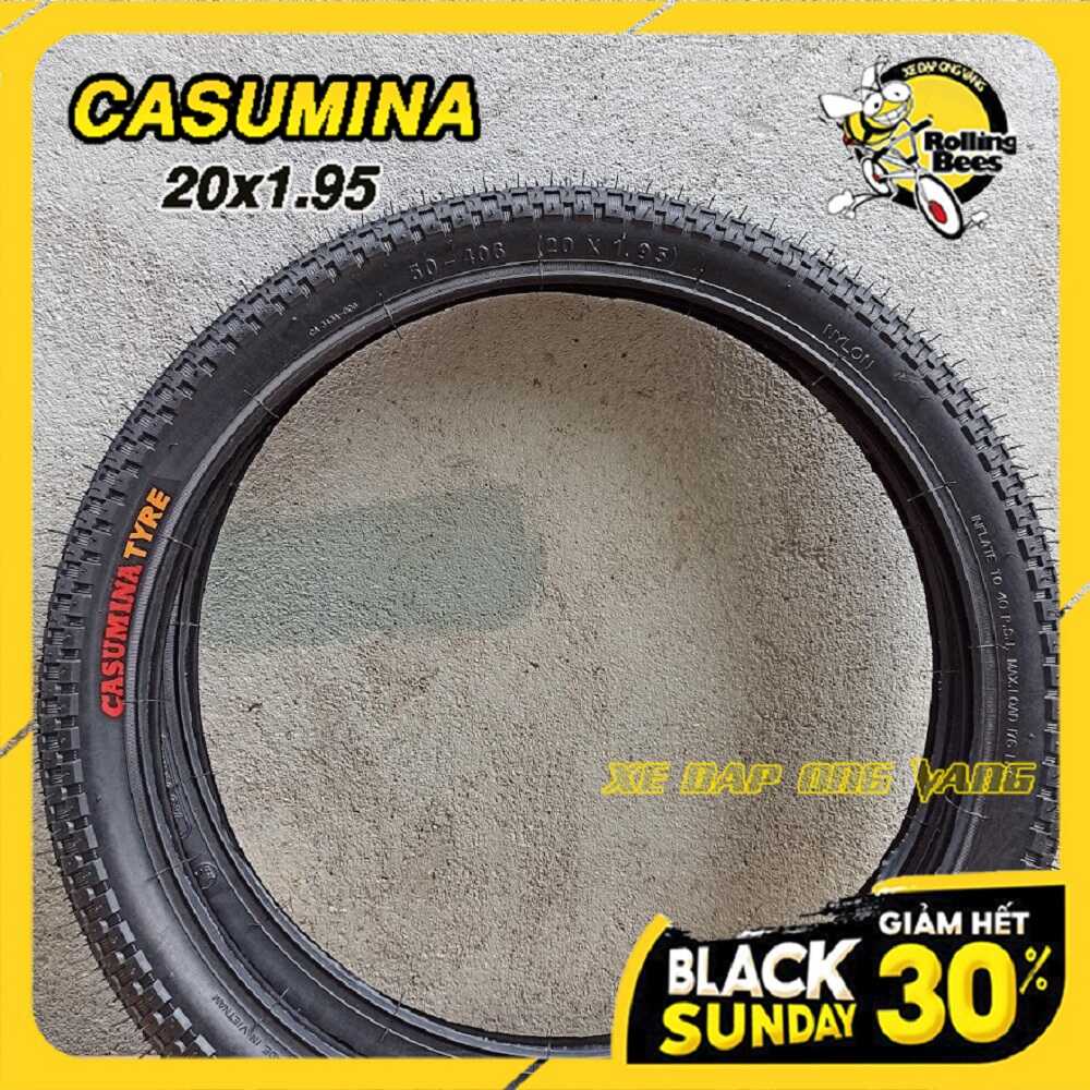 Vỏ Lốp, Săm Ruột 20x1.95 Xe đạp leo núi trẻ em. Gai Mới Chính Hãng Casumina