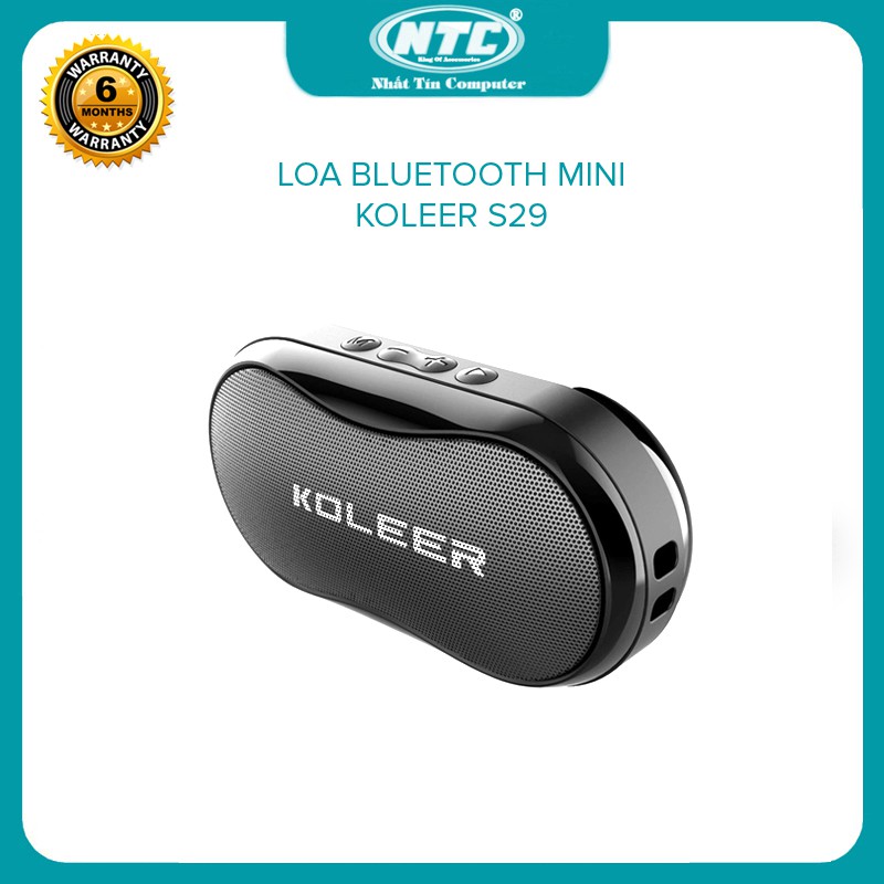 Loa bluetooth mini Koleer S29 cực hay, nghe USB, khe thẻ nhớ, đài radio FM, thoại rãnh tay (màu ngẫu nhiên)