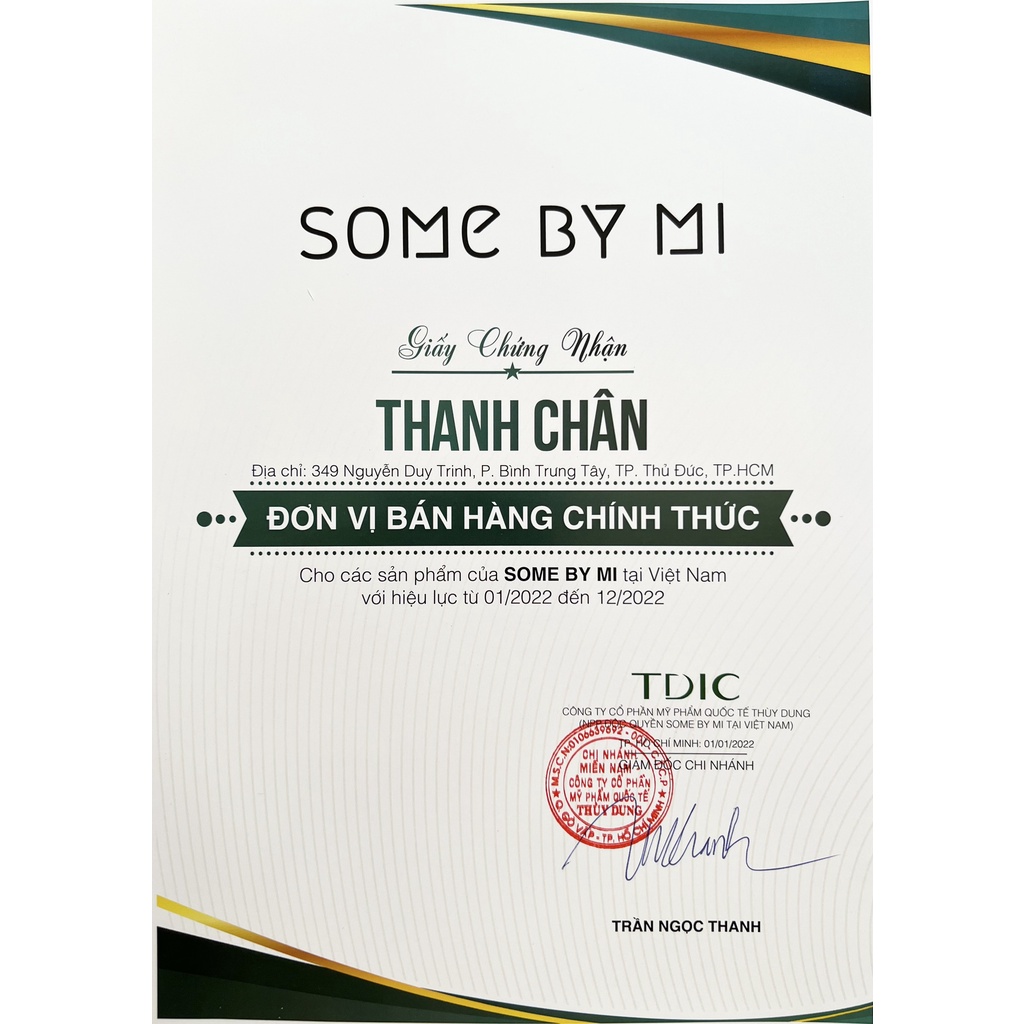 Kem Chống Nắng Ngừa Mụn Some By Mi Truecica Mineral Calming Tone Up Suncream 50ml