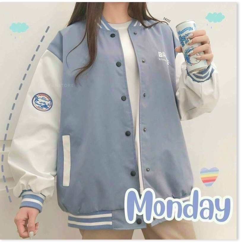 Áo khoác dù bomber FORM RỘNG CỰC CHẤT phong cách mới cho các bạn trẻ KME FASHION