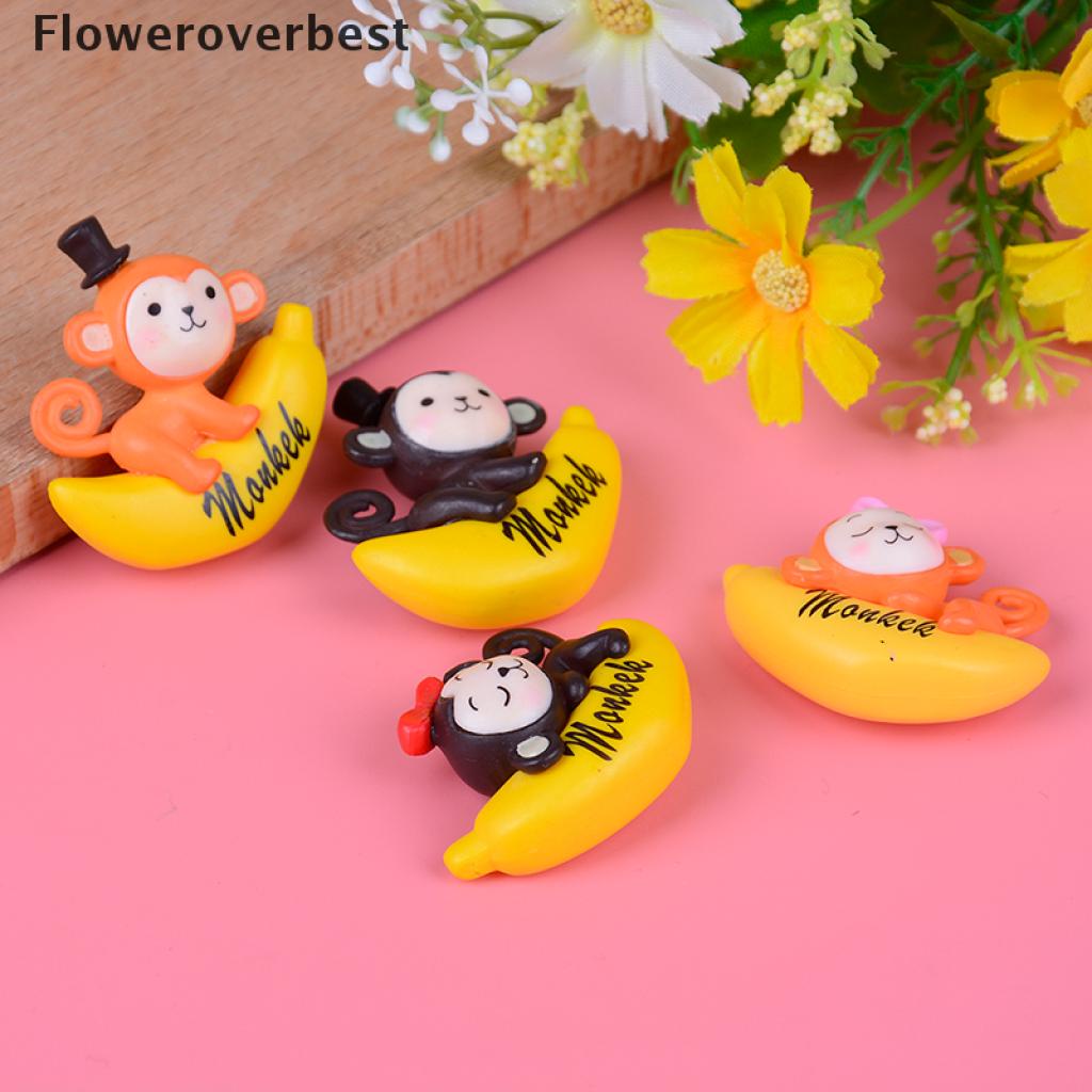 FBTOY Micro landscape ornaments banana monkey cake decoration diy accessories
 HOT