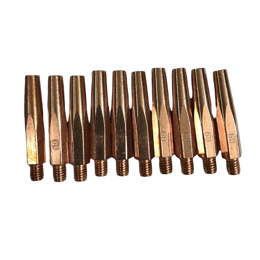 1 hộp 10 Bép hàn mig Korea m6*45*0.8 loại đẹp