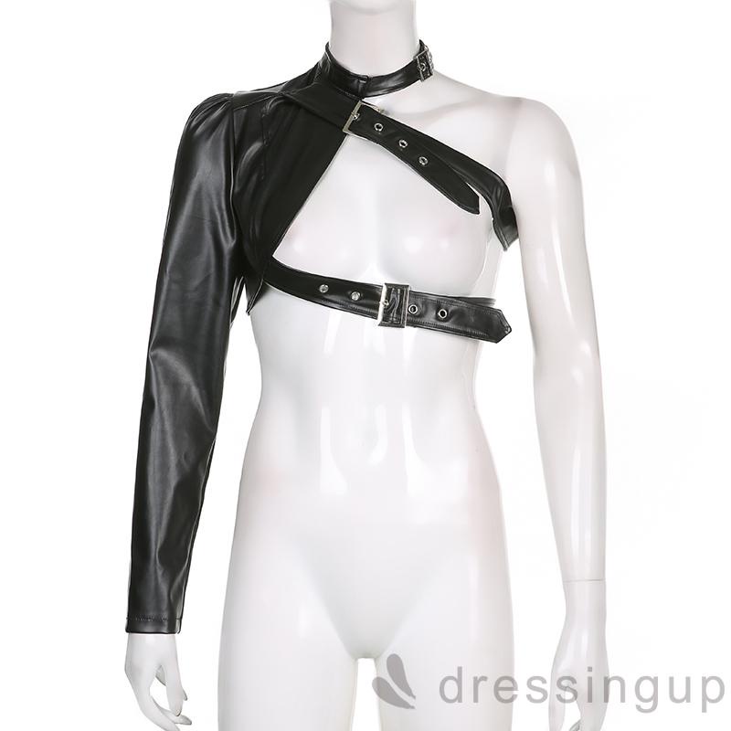 Áo khoác da tay dài thời trang cá tính dành cho nữ