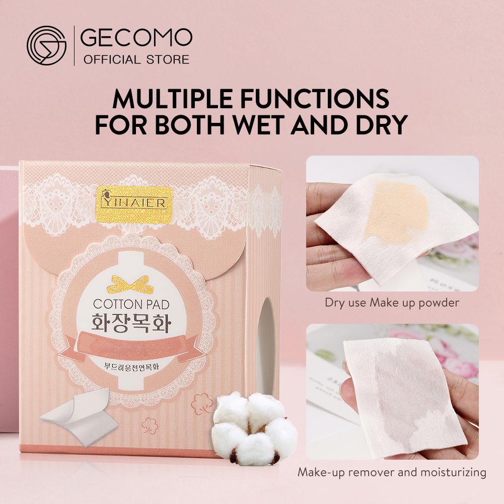 Set 100 miếng bông tẩy trang GECOMO mềm mại chất lượng cao chuyên dụng