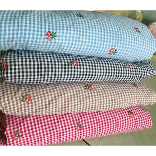 vải thô mềm thêu hoa nhí