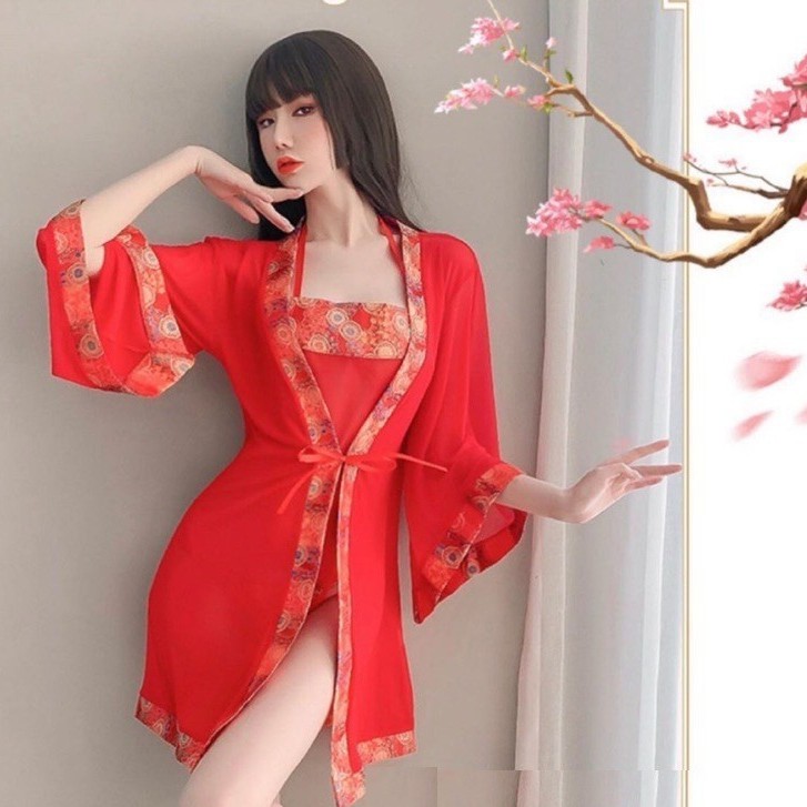 Set Bộ choàng + yếm Cosplay mỹ nhân Trung Hoa 1314 Sexy
