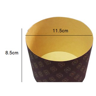 Set 10 cup giấy nướng bánh Panettone kiểu Châu Âu