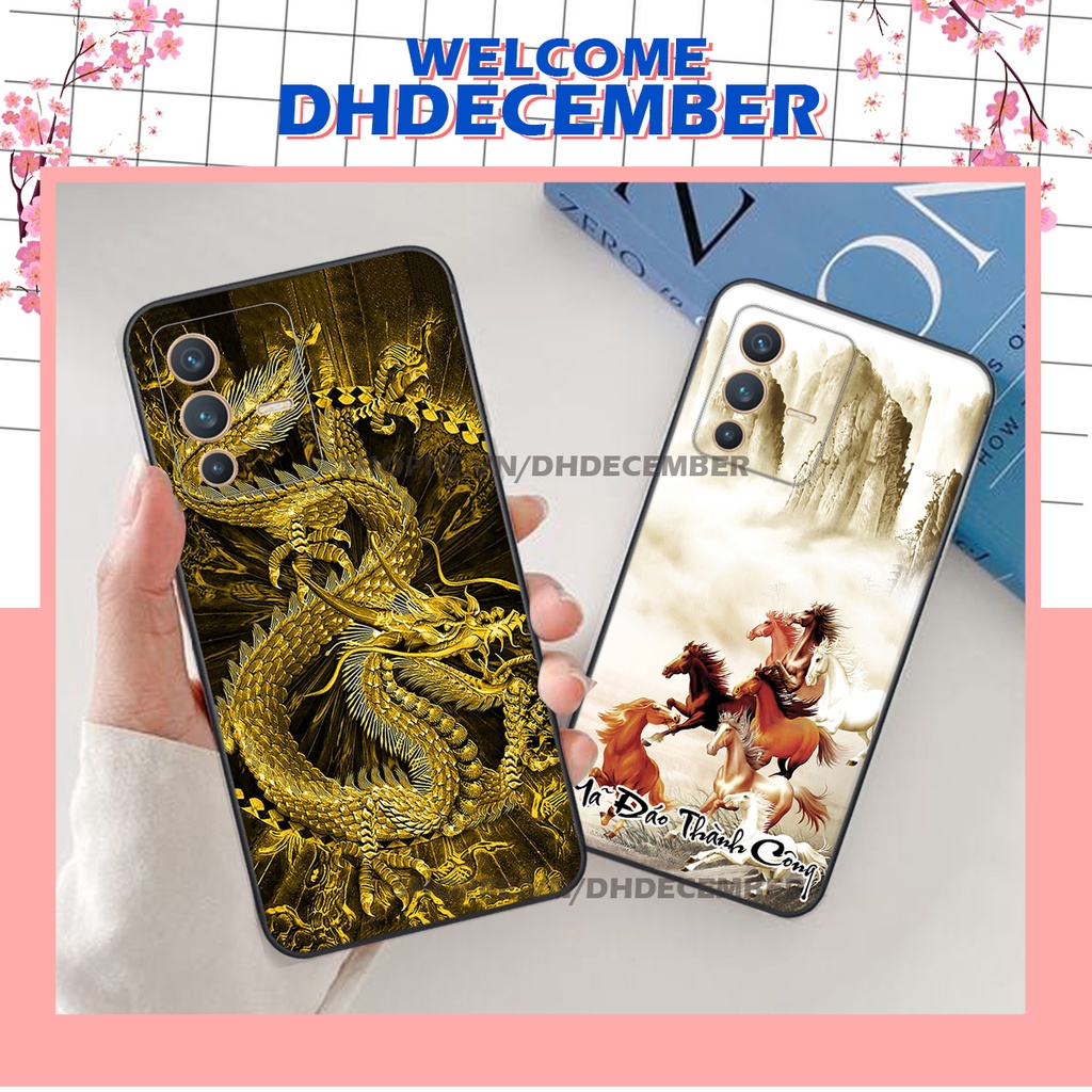 Ốp lưng Vivo V23 5G in hình thư pháp tâm an vạn sự an ,mã đáo thành công SIÊU CHẤT