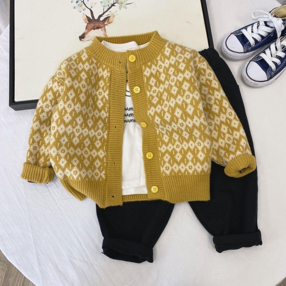 Áo Khoác Cardigan Dệt Kim Mỏng Phong Cách Hàn Quốc Thời Trang Xuân Thu Mới Cho Bé Trai