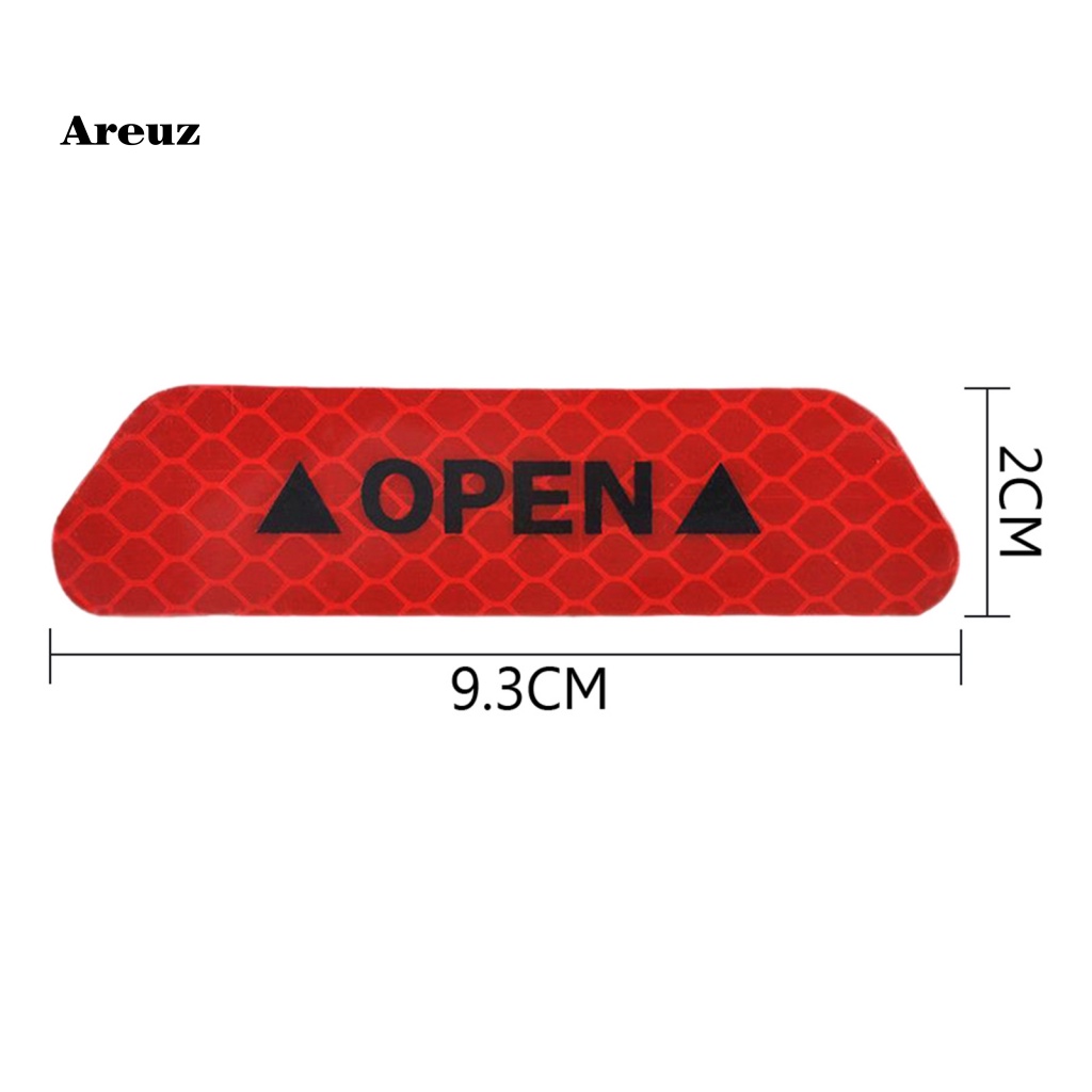 Bộ 4 Miếng Dán Phản Quang Tự Dính Trang Trí Cửa Xe Hơi